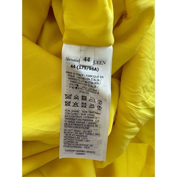 Alexander McQueen Long-Sleeved Draped Midi-Dress - Picture 10 of 11